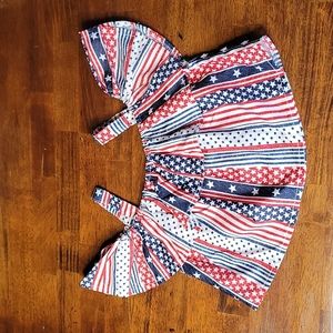 NWOT Americana Ruffle Top for 3T Girl